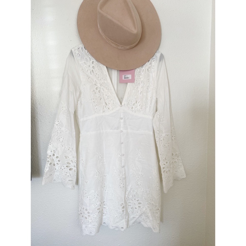 Boho bell sleeved long sleeve dress